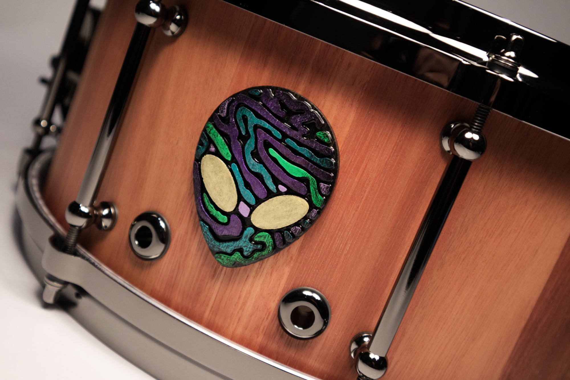 ENTITY AARON EDGAR SIGNATURE JARRAH BLOCK SNARE DRUM (50% DEPOSIT)