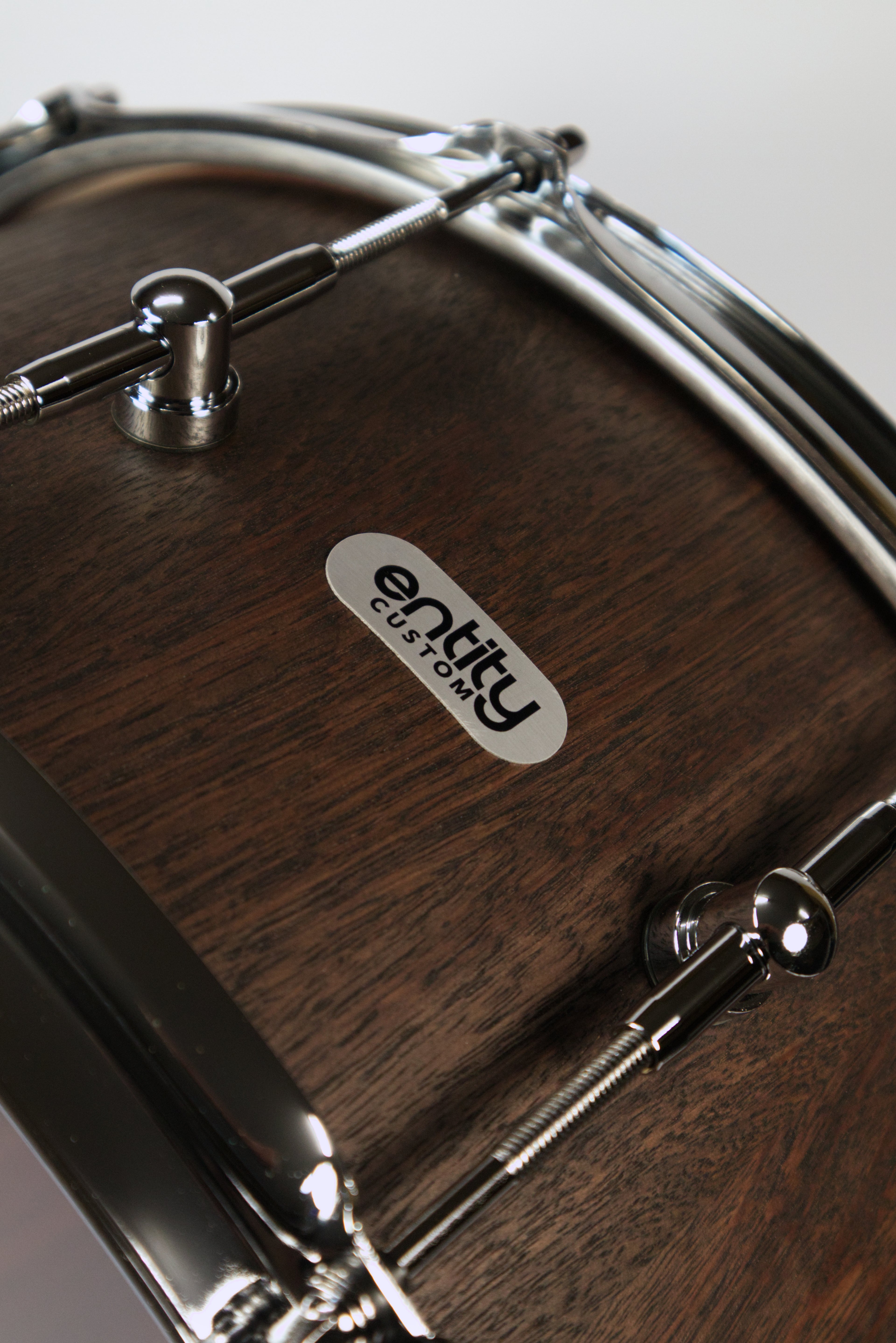 ENTITY EXTREME CUSTOM BLACK JARRAH BLOCK SNARE DRUM (50% DEPOSIT)