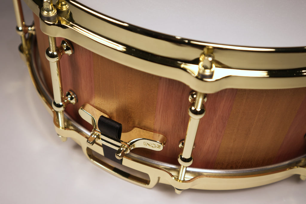 ENTITY RICK DIOR SIGNATURE MODERN VINTAGE MAHOGANY & JARRAH BLOCK SNARE DRUM (50% DEPOSIT)